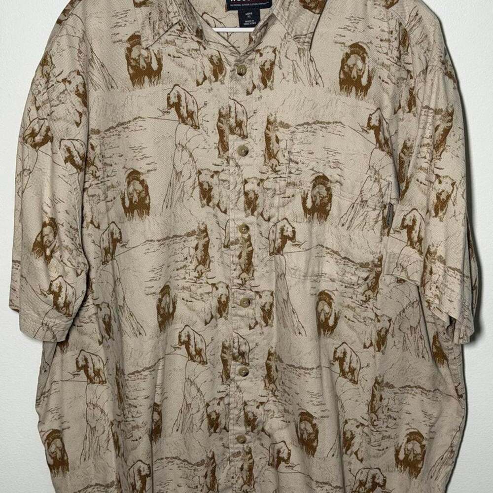 Vintage woolrich mens xl brown